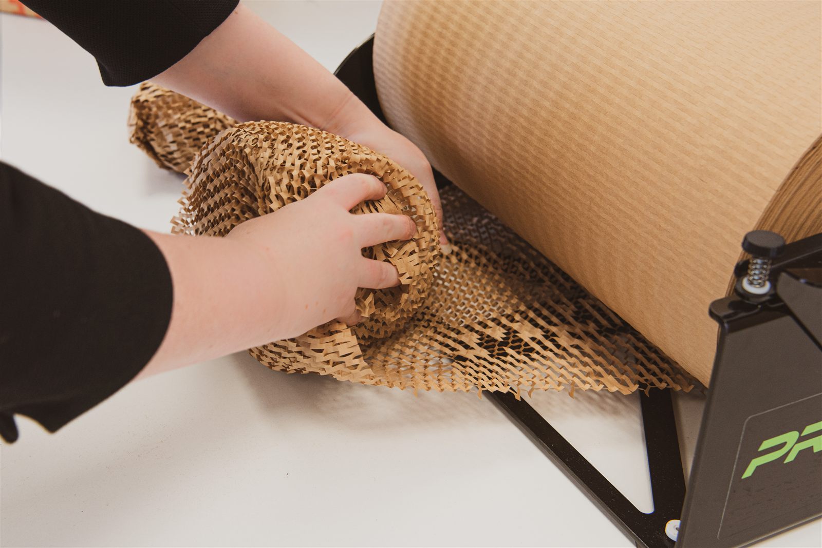 Product being prepared during a contract-packing process